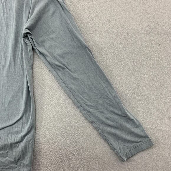 Tasc Shirt Mens Large Blue/Gray Long Sleeve Performance Bamboo Stretch Athletic - Picture 3 of 14